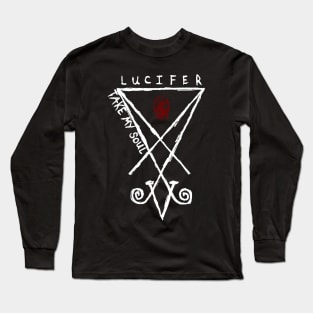 Lucifer, take my soul (white) Long Sleeve T-Shirt